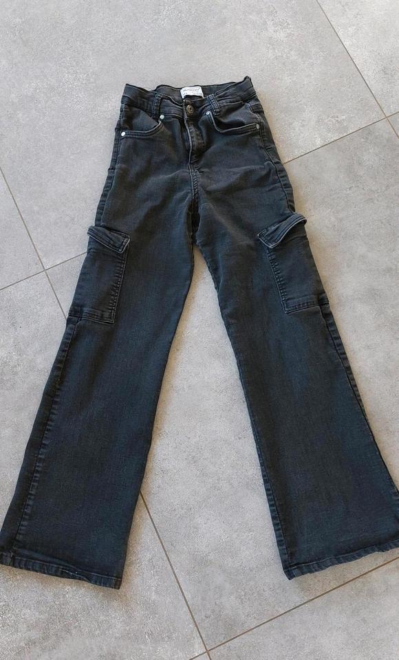 Blue Effect schwarze Jeans mit Bootcut Größe 158 in Kreimbach-Kaulbach