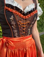 Dirndl Satin Größe 34, samt Bluse,Schürze und Halskette Bayern - Parkstetten Vorschau