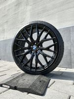 WH37 18 Zoll Sommerräder für BMW 3er 4er X1 F30 F31 G20 G21 3L 3K F32 F33 F36 G22 G23 G26 G4C G3L G3K 3C E84 M Felgen Reifen Räder schwarz 8x18 5x120 NEU ABE Performance Sommerreifen Kompletträder Baden-Württemberg - Neckarsulm Vorschau