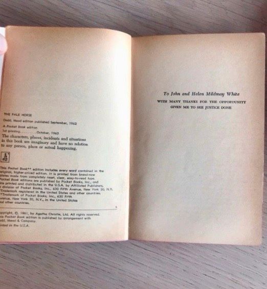 The Pale Horse v. A. Christie in einer Ausgabe von 1963! in Stuttgart