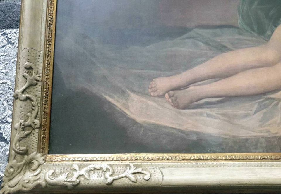 Kunstdruck auf Holz Die nackte Maja De Goya Conzen 1660er Rahmen in Essen