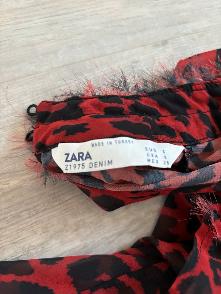 NEU! Chiffon-Bluse | Zara | Leo Print | Gr. S 36/38 in Neu Wulmstorf