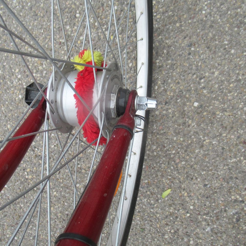 Rotes Excelsior Komfort  Damen City Fahrrad mit 3 Gang Schaltung in Meißenheim