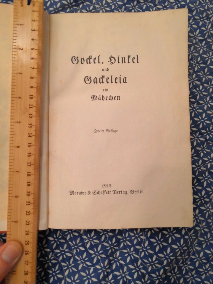 Gockel, Hinkel und Gackeleia, 1912, mit ca. 17 Kupferstichen von in Witten