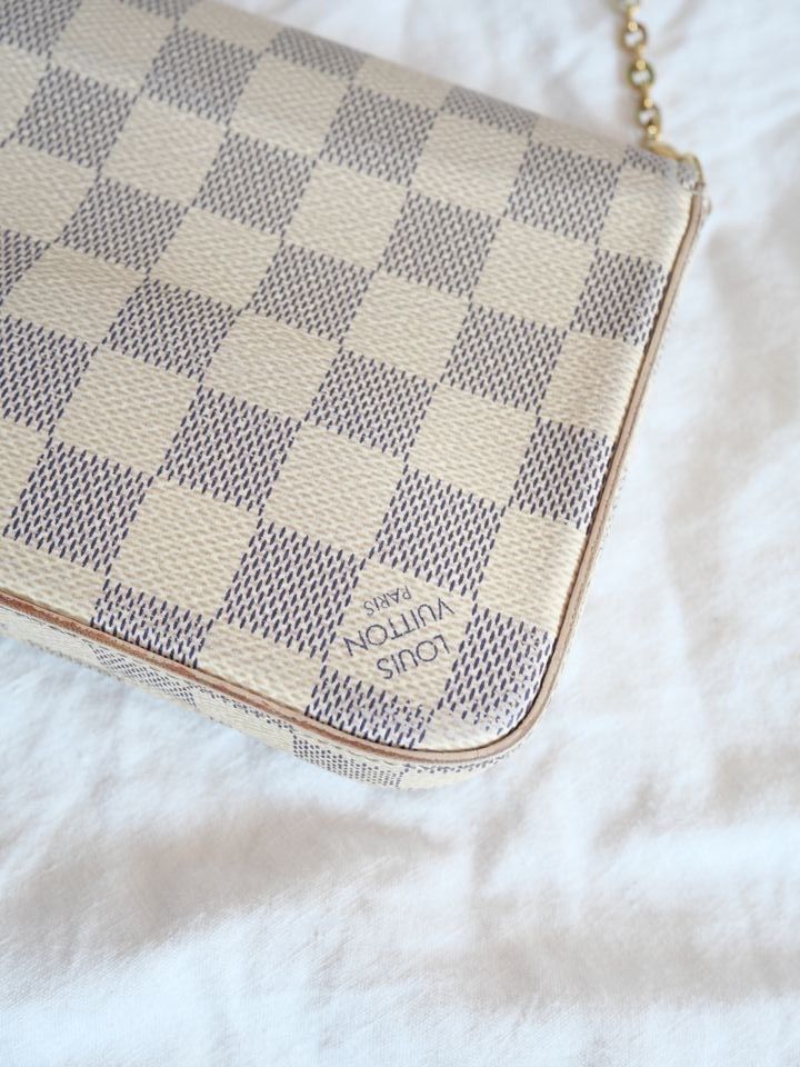 Louis Vuitton, Felicie Pochette Damier Azur Monogramm Tasche in München