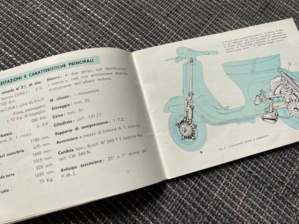 Bedienungsanleitung Vespa 125 Primavera Original in Simbach