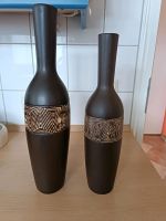 2 Vasen in Braun mit einem Muster versehen. Niedersachsen - Nordenham Vorschau
