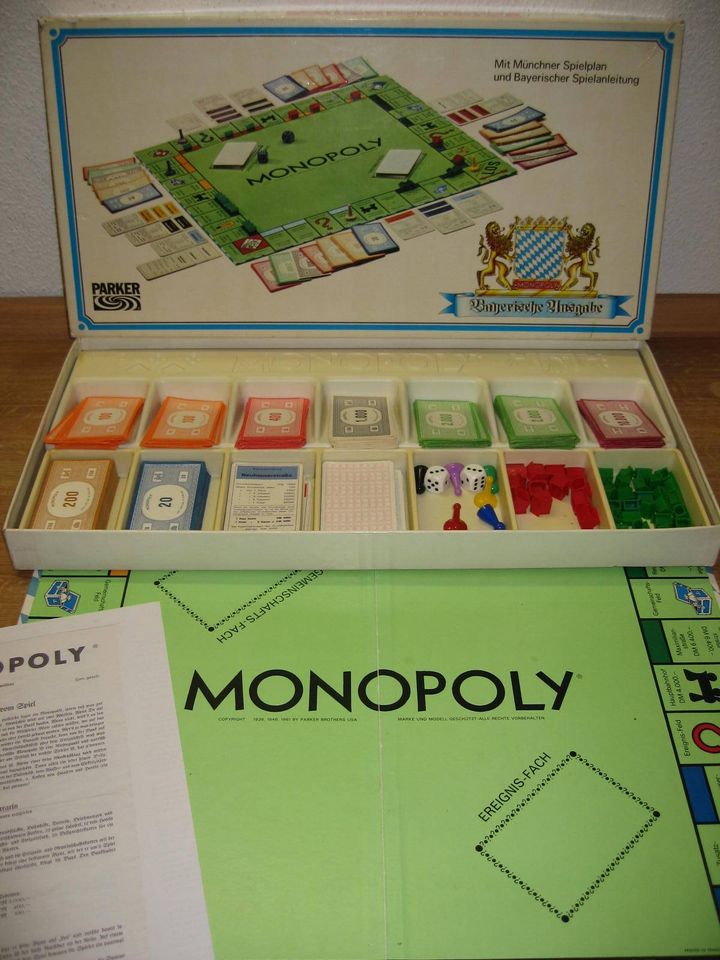 Monopoly - Bayerische Ausgabe (Parker) * mit Münchner Spielplan in Gräfelfing