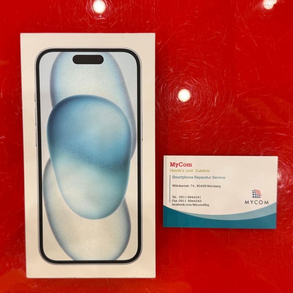 iPhone 15 256GB NEU VERSIEGELT GARANTIE Blau in Nürnberg (Mittelfr)