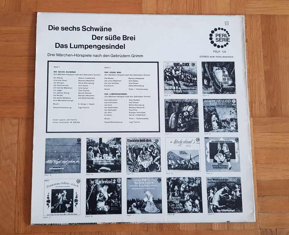 Die sechs Schwäne, Der süße Brei, Das Lumpengesindel LP Perlserie in München