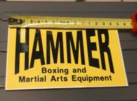 HAMMER  Aufkleber  Boxen Fitness Martial Arts Bayern - Asbach-Bäumenheim Vorschau