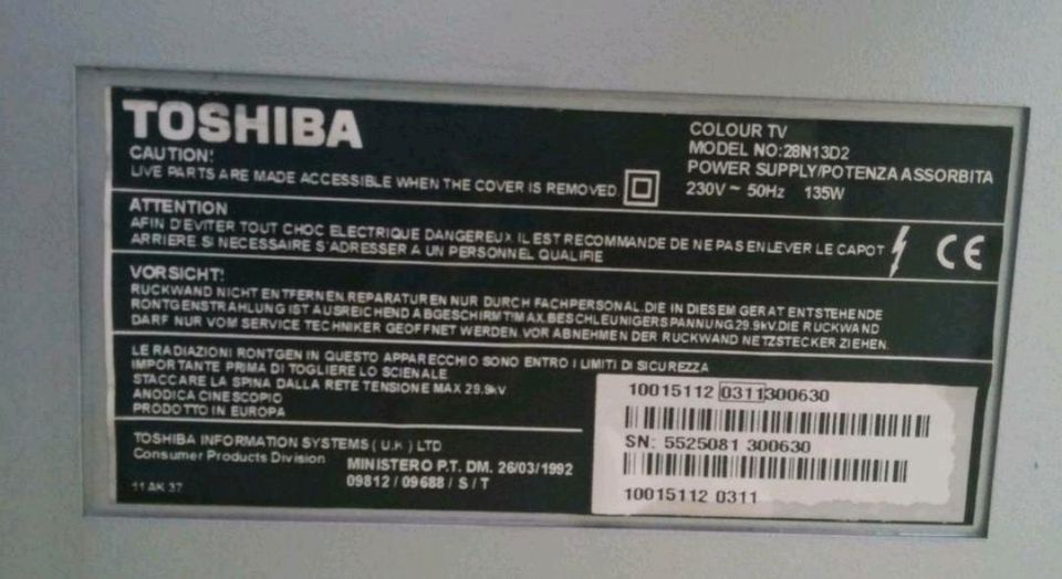 Toshiba Farb TV in Monzingen