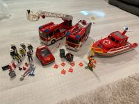 Playmobil Feuerwehr-Paket Leiter Fahrzeug, Rüstfahrzeug, Boot Bayern - Fürstenfeldbruck Vorschau