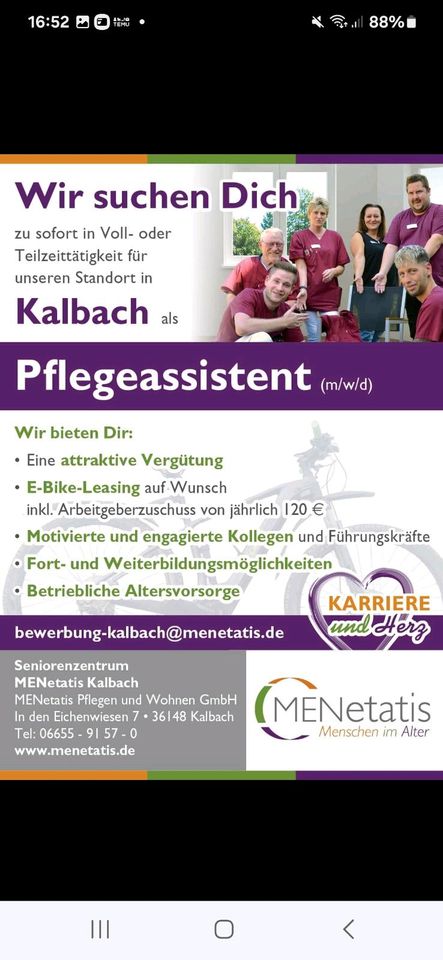 Pflegehelfer*in in Kalbach