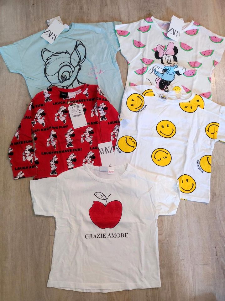 Zara Mickey Mouse Disney 4 Shirts -T Shirts+Langarmshirt,Neu in Querfurt