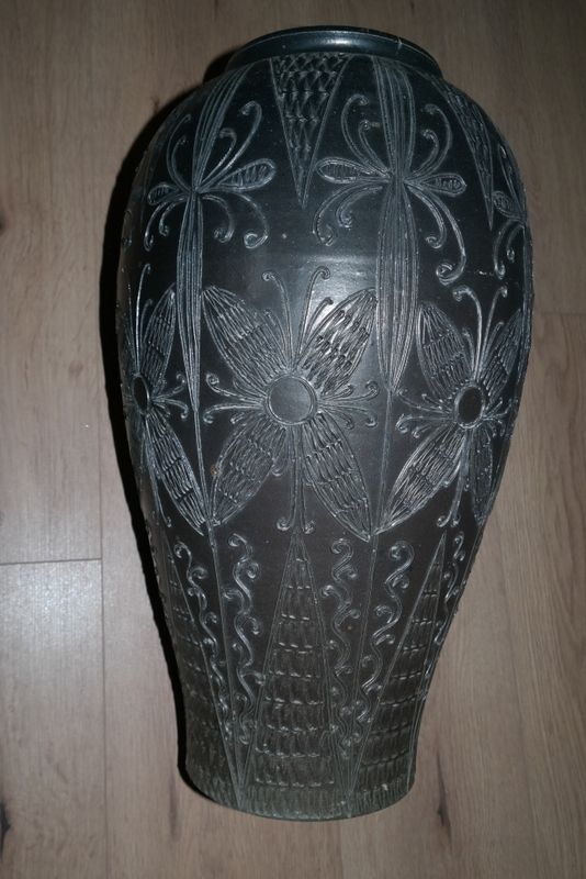 alte Bodenvase Bernh Jak Giertz Adendorf Bonn Handarbeit Vase in Drensteinfurt