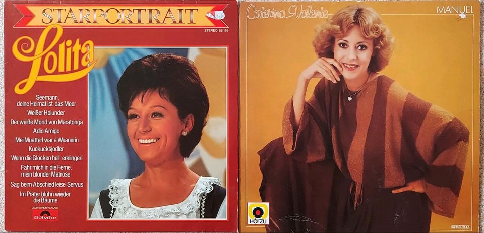 Schallplatten LP's und Singles alte Schlager in Königsberg i. Bayern