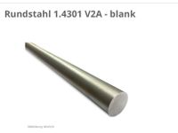 VA 1.4301 Edelstahl Stab 25mm Rundmaterial Rohmaterial Baden-Württemberg - Crailsheim Vorschau