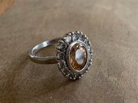 Ring Silber Silberring mit Swarovski Steinen retro vintage style Bayern - Buchloe Vorschau