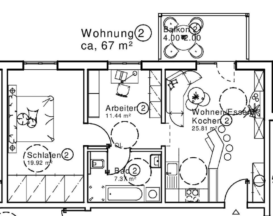 Neubau-Erstbezug im WIRSBERGQUARTIER: 3-Zimmer-Erdgeschosswohnung (ca. 67 m² Wohnfl.) mit Balkon, PKW-Stellplatz, Kellerabteil & Aufzug in Wirsberg