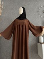 Abaya Maxikleid braun Ballonärmel Medina Seide Neu Nordrhein-Westfalen - Hattingen Vorschau