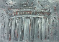 Original Bild Acryl Leinwand Brandenburger Tor Berlin modern grau Nordrhein-Westfalen - Porta Westfalica Vorschau