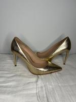 Zara Pumps high heels stilletos Gold getragen Rheinland-Pfalz - Mörstadt Vorschau