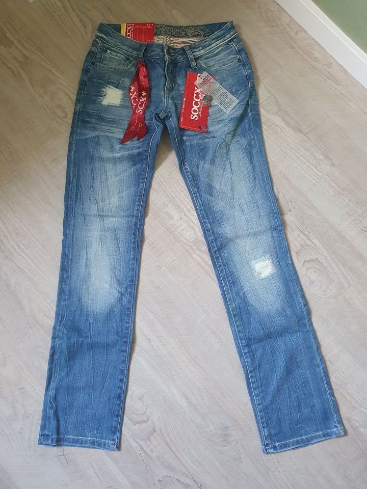 NEU! Soccx Abby Slim fit Jeans Hose low waist w:27 l:32 in Potsdam