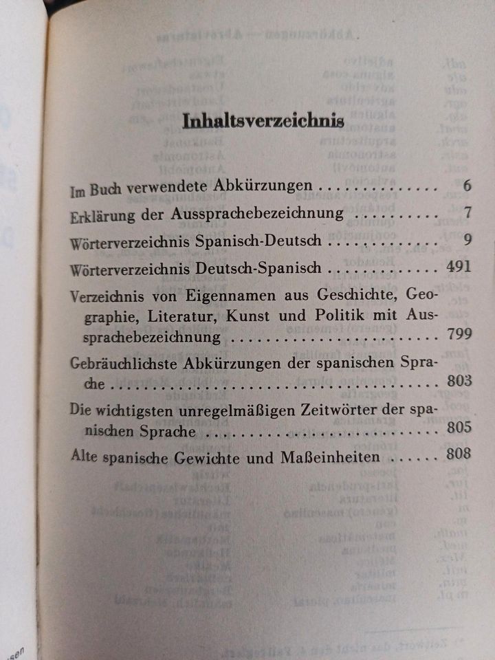 Wörterbuch Spanisch Deutsch Italien Sprache Übersetzung in Nordhausen