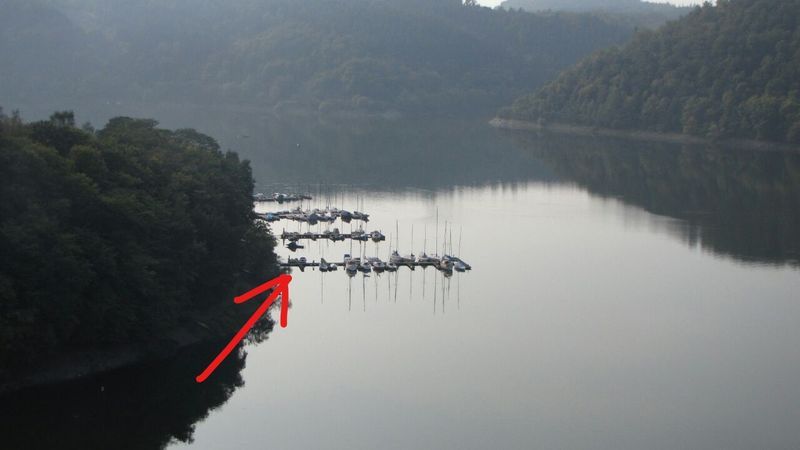 Bootsliegeplatz, Stegplatz am Edersee in Vöhl