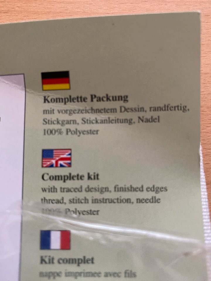 Stickpackung Osterdecke in Unterweißbach