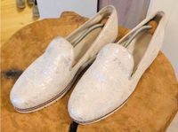 Görtz Slipper in beige / Silber/ Creme Gr 42 Neu Nordrhein-Westfalen - Emsdetten Vorschau