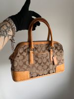 Coach Handtasche Leder Canvas Cognac Creme Nordrhein-Westfalen - Königswinter Vorschau