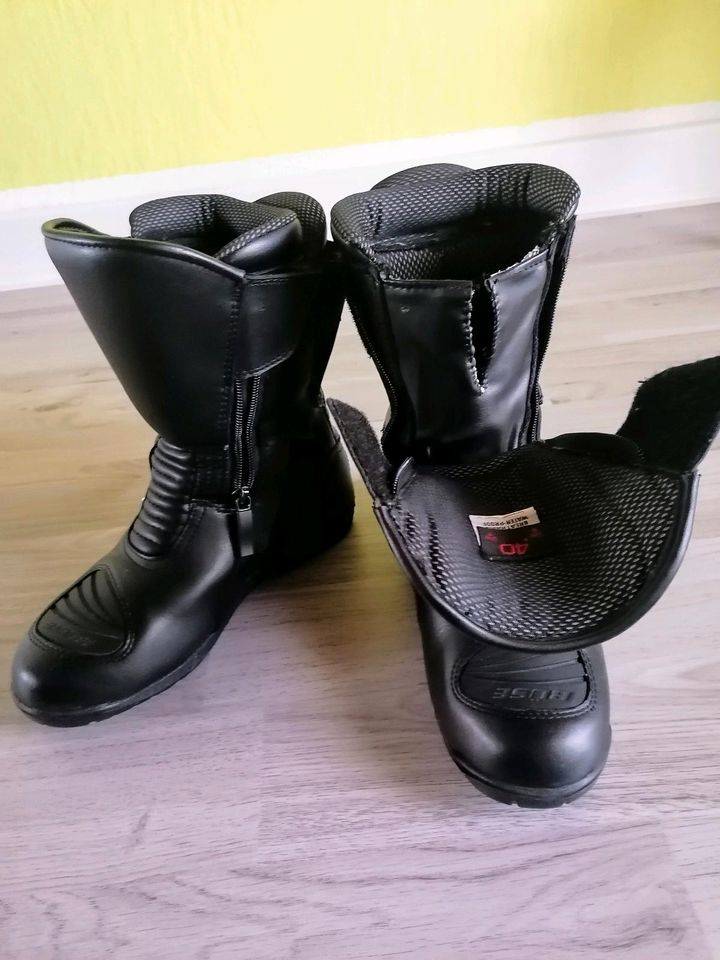 Motorradstiefel Büse Gr. 40 Leder unisex wasserdicht in Lippstadt