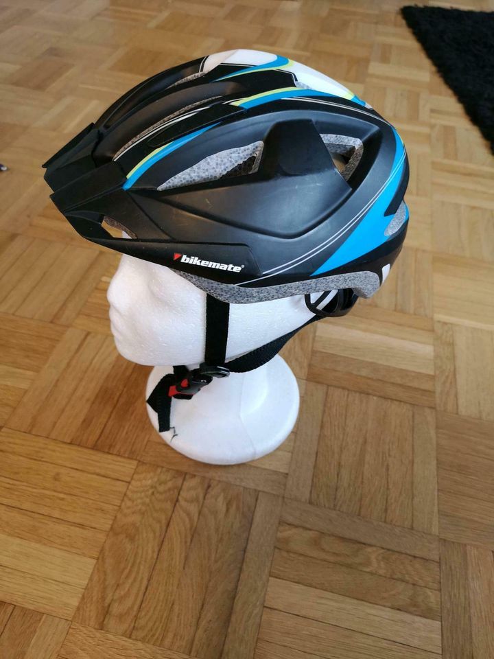 Kinderhelm Helm Bikemate Ku49-54 mit Blinklicht 3 stufen in Töpen