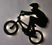 Deko, Sperrholz Deko, Geschenkideen, Nachtlicht, BMX Fahrer, Nordrhein-Westfalen - Gütersloh Vorschau