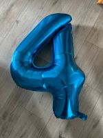 Blaue 4 Geburtstag 100 cm  Kinder Party Schleswig-Holstein - Henstedt-Ulzburg Vorschau