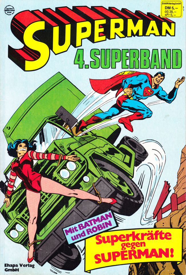 Superman 4.Superband 1980 EHAPA-Verlag in Berlin