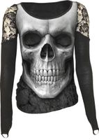 Spiral Damen Shirt Langarm Netz Spitze Skull Totenkopf Gr. M Bayern - Aichach Vorschau