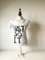 Nike Just do it Tee T Shirt Oberteil weiß schwarz Tasche XS Bayern - Ustersbach Vorschau