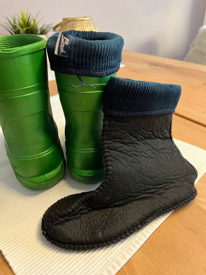 Beck Gummistiefel in grün mit Innenfutter zum herausnehmen 28/29 in Rimpar