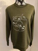 Damen Sweatshirt Hoodie Bambi Disney Dunkelgrün Handmade Niedersachsen - Schiffdorf Vorschau