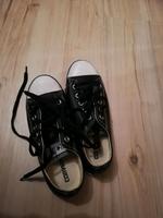 Schwarze Leder Converse Gr. 36,5 Bayern - Landshut Vorschau