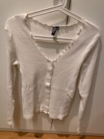 Neues weißes Langarmshirt Strickjacke in Gr. L Pieces Nudira Nordrhein-Westfalen - Rheda-Wiedenbrück Vorschau