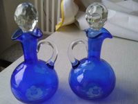 2 kleine blaue Glas -  Flacons . Hessen - Friedewald Vorschau