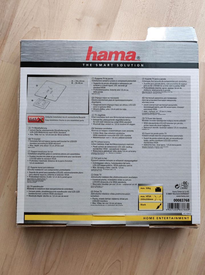 Hama - TV-Wandhalterung - Modell: 00083768 in Rennerod