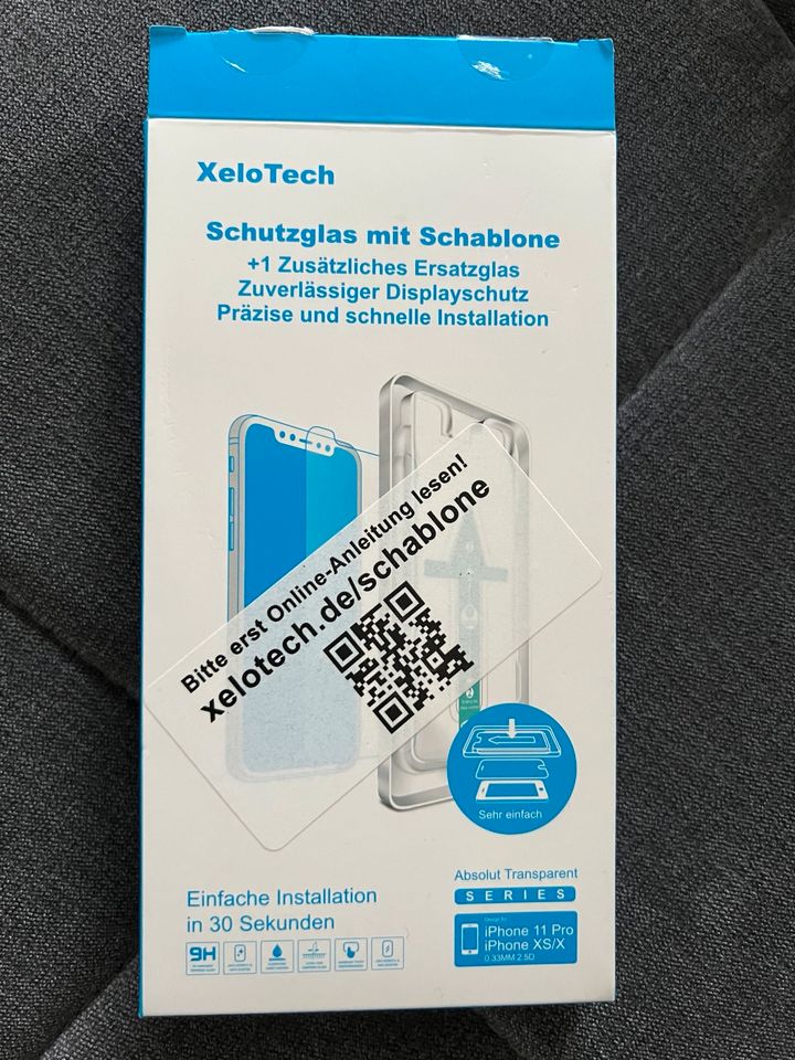 1 Panzerfolie iPhone 11 pro XS/X in Kamen