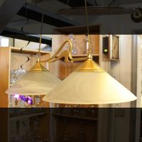 Hängelampe aus Messing und Milchglas mit 2 Leuchten | Lampe Schleswig-Holstein - Oeversee Vorschau