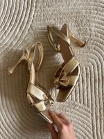 Primark Golden sandal heels Size 40 Düsseldorf - Oberkassel Vorschau