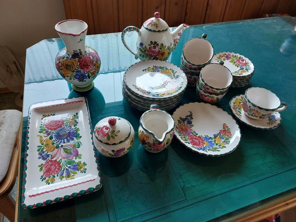 Kaffee Service Gmundner Keramik in Stadtbergen